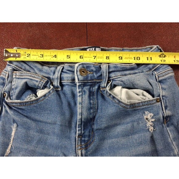 Wax Jeans Los Angeles Light Wash Distressed Size 7/28 - Picture 15 of 16